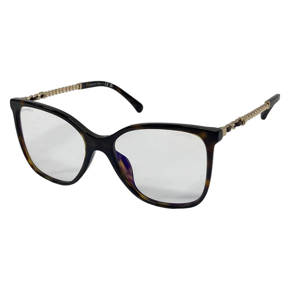 Chanel Clear Dark Brown Gold Plastic #367684C57B